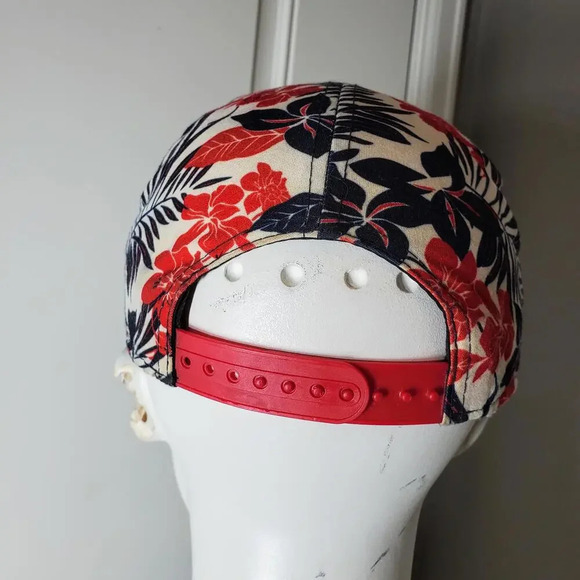 New Era MLB NY Yankees Snapback Hat OSFM Original Fit Adjustable Red Tropical - Picture 12 of 15